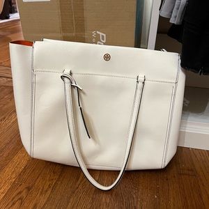 Tory Burch white tote